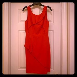 Size 6 red BCBG fitted cocktail dress